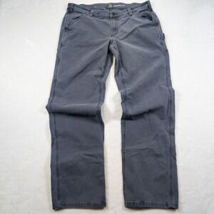 Carhartt Women Original Fit Work Pants Gray Utility Carpenter 14 Tall Plus